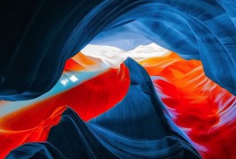 Драматични пејзажи од внатрешноста на кањонот Антилоп