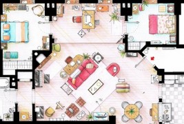 Нацрти на апартманите од најпопуларните ТВ серии