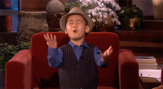 Четиригодишниот двојник на Бруно Марс