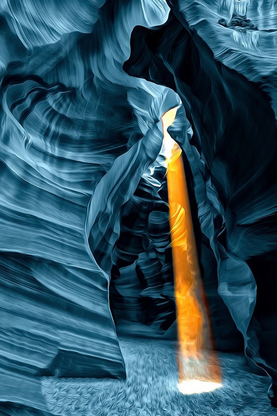 Драматични пејзажи од внатрешноста на кањонот Антилоп