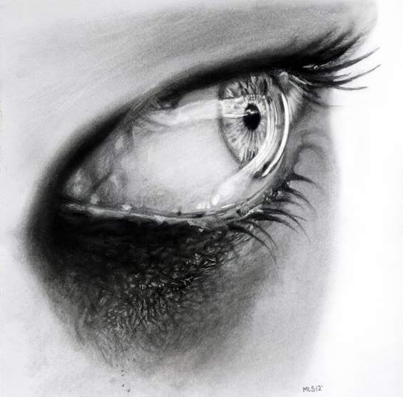 Рефлексија на тагата во човечките очи