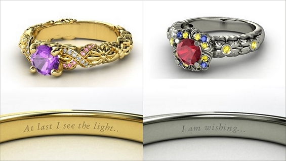 Модерни прстени инспирирани од принцезите на Дизни