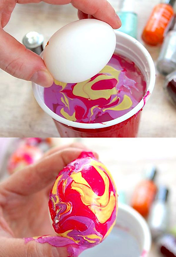 Направете сами: мермерни велигденски јајца