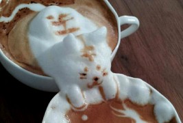 Уживајте во шолја 3Д кафе