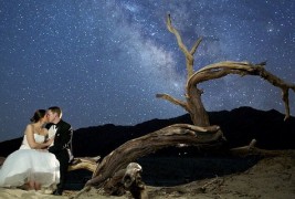 Фотосесија од веридба и свадба под ѕвездено небо