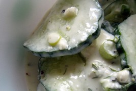 Крем-салата со свежи краставици