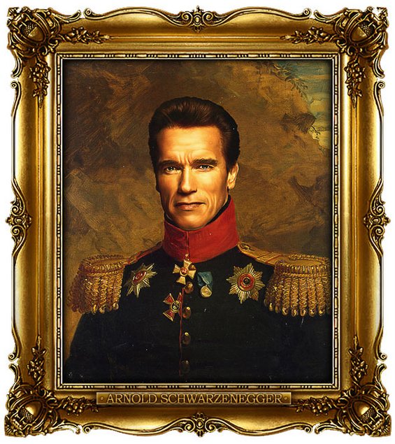 Славните личности насликани како руски генерали