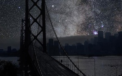 Како ќе изгледа ѕвезденото небо доколку нема градска светлина?