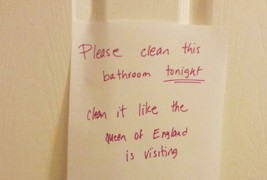 Исчисти ја бањата како да ќе доаѓа англиската кралица