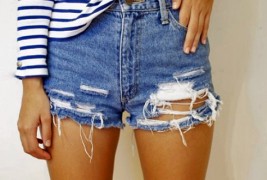Направете шик летен шорц од стари фармерки