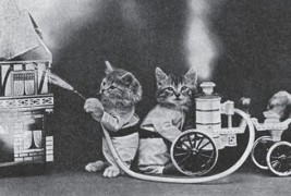 Слатки фотографии со мачки и кучиња стари повеќе од 100 години