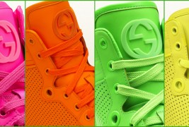 Тренди неонски патики од „Гучи“