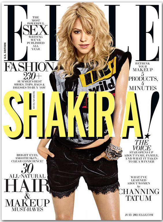 Фотосесија со Шакира за насловната страна на магазинот „Elle“