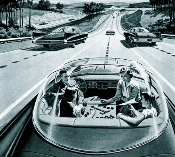 Како луѓето си ги замислувале возилата на иднината пред еден век?