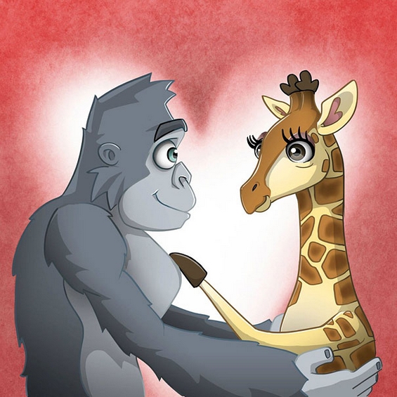 Ја запросил со оригинална романтична детска сликовница