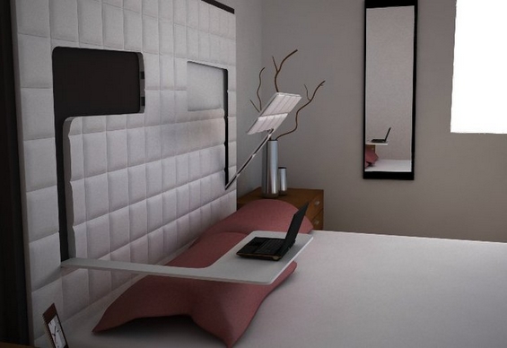 Специјална спална во која можете да си легнете со вашиот лаптоп
