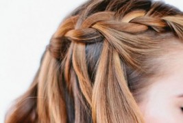 Фризура: Плетенка водопад