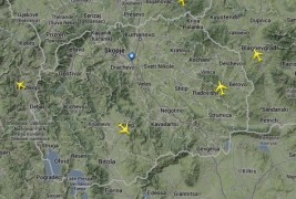 Вкупниот број на сите авиони кои летаат во овој момент