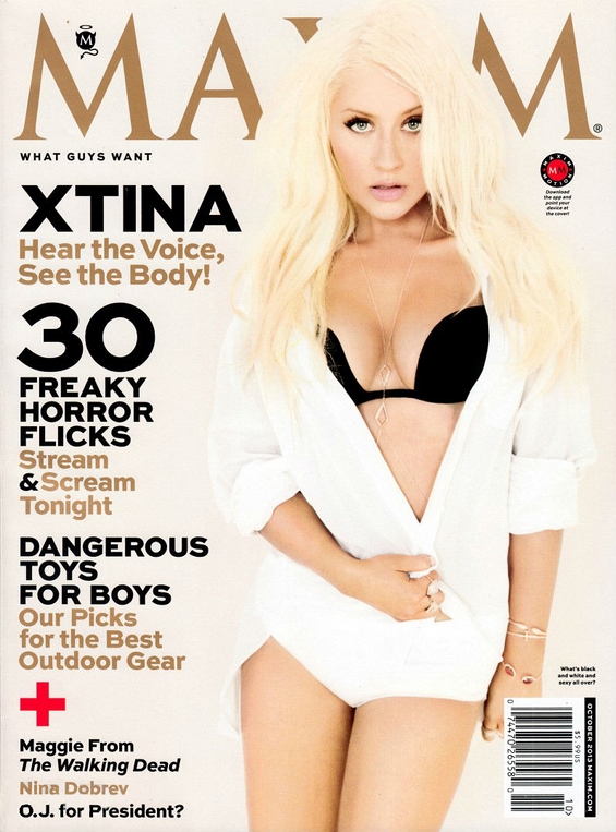 Сексапилната Кристина Агилера во најновото издание на магазинот „Maxim“