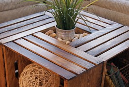 Направете сами: масичка од гајби за вино