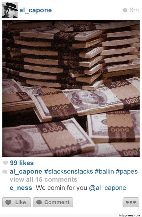 Доколку познатите историски личности користеле Инстаграм...