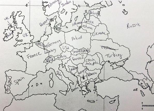 Европската географија според Американците
