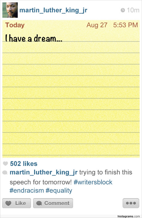 Доколку познатите историски личности користеле Инстаграм...