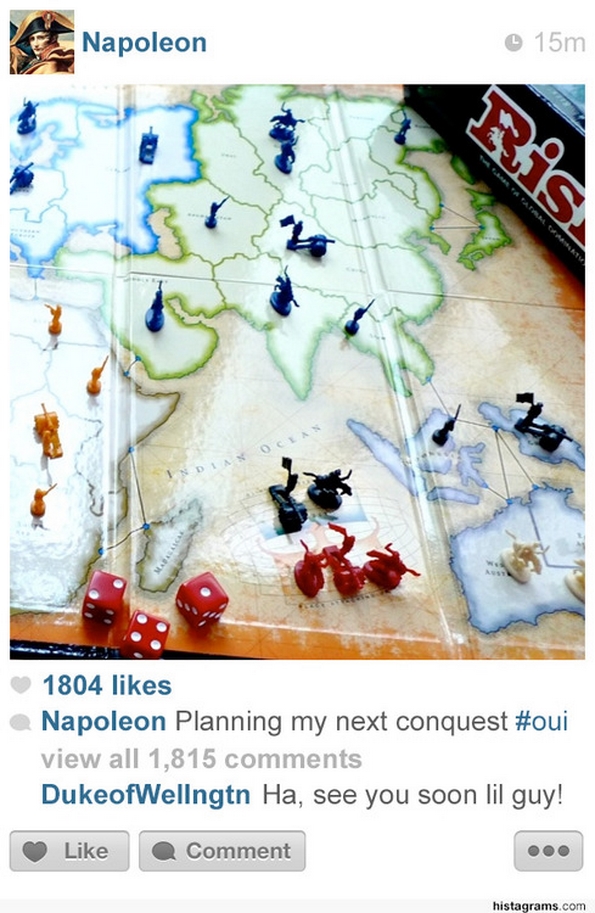 Доколку познатите историски личности користеле Инстаграм...