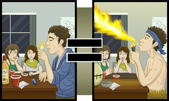 Како ти изгледаат работите кога си пијан?