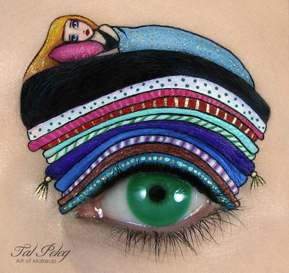 Креативни илустрации насликани на очните капаци