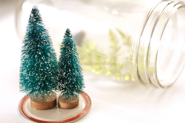Направете сами: новогодишна снежна кугла од тегла