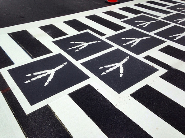 Уметнички пешачки премини ги разубавуваат крстосниците во Балтимор