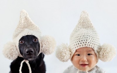 Преслатки портрети на 10-месечно бебе и неговото куче