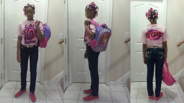 Татко ја натерал својата 10-годишна ќерка да носи облека која ќе ја казни поради тоа што флертувала онлајн