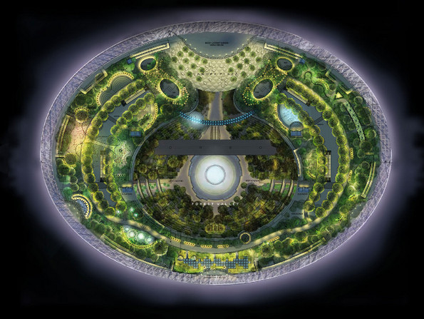 Аеродром во Сингапур опкружен со неверојатна стаклена градина и водопад