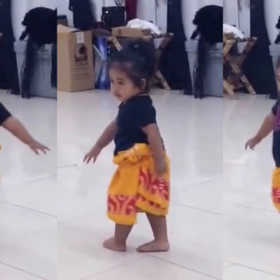22-месечно девојче танцува како вистински професионалец