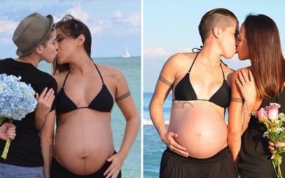 Лезбејски пар преку фотографии од својата бременост ја сподели радоста на мајчинството