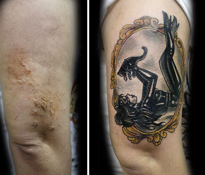(3) Оваа жена прави бесплатни тетоважи со кои ги крие лузните од насилство и злоупотреба