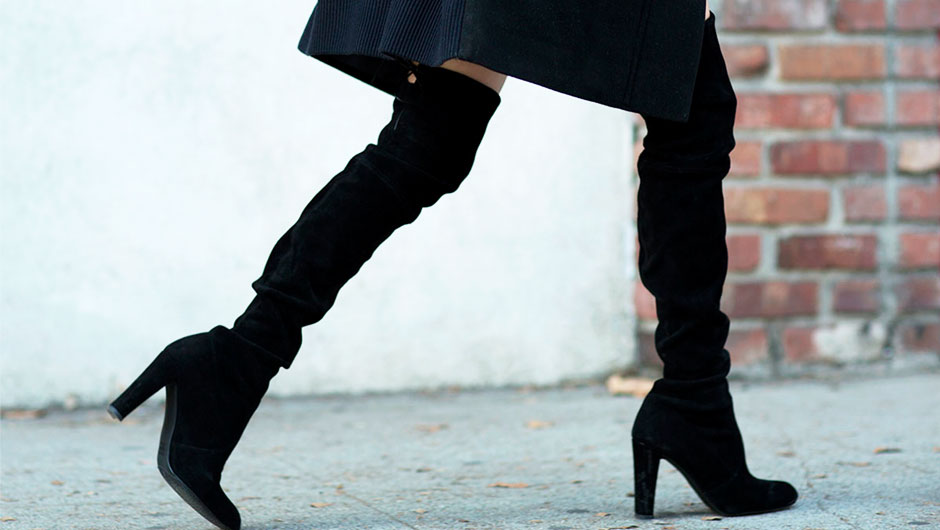 5 модни комбинации со чизми над колена