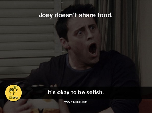 Џои не дели храна со никого.