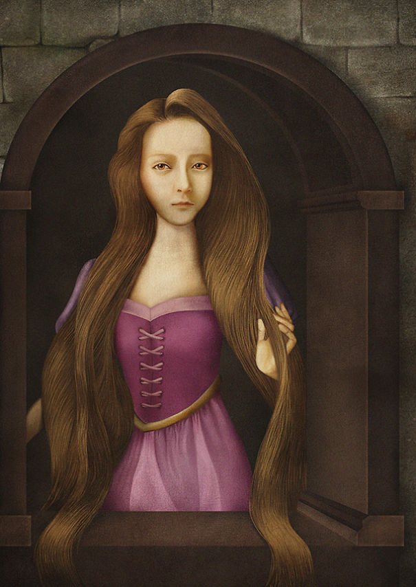 (1) Како би изгледале принцезите од Дизни за време на ренесансата?