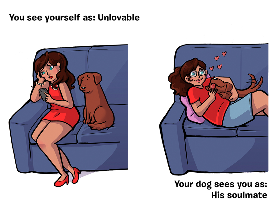 Вие мислите дека никој не ве сака. Ваште куче ве гледа како сродна душа.