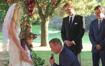 Младоженец напишал прекрасен свадбен завет за неговата 5-годишна поќерка