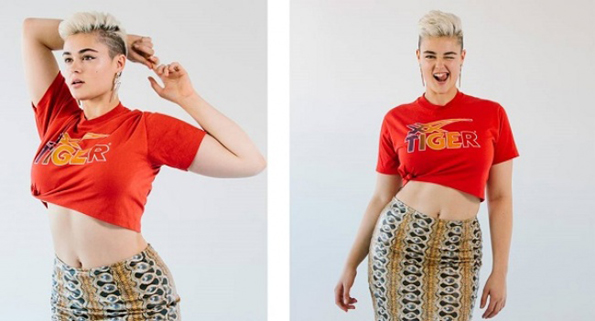 Девојка која ги руши стереотипите во модната индустрија со нејзината прекрасна фигура