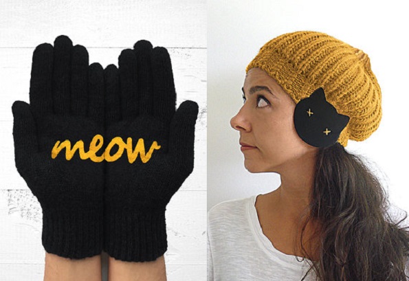 Слатки плетени ракавици кои откриваат прекрасни слики откако ќе се постават заедно