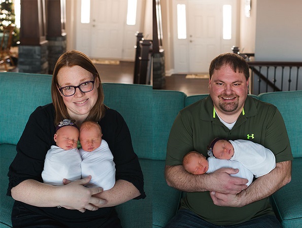 Емоционална фотосесија на новородени близнаци, од кои на едниот од нив не му останува уште долго време за живеење