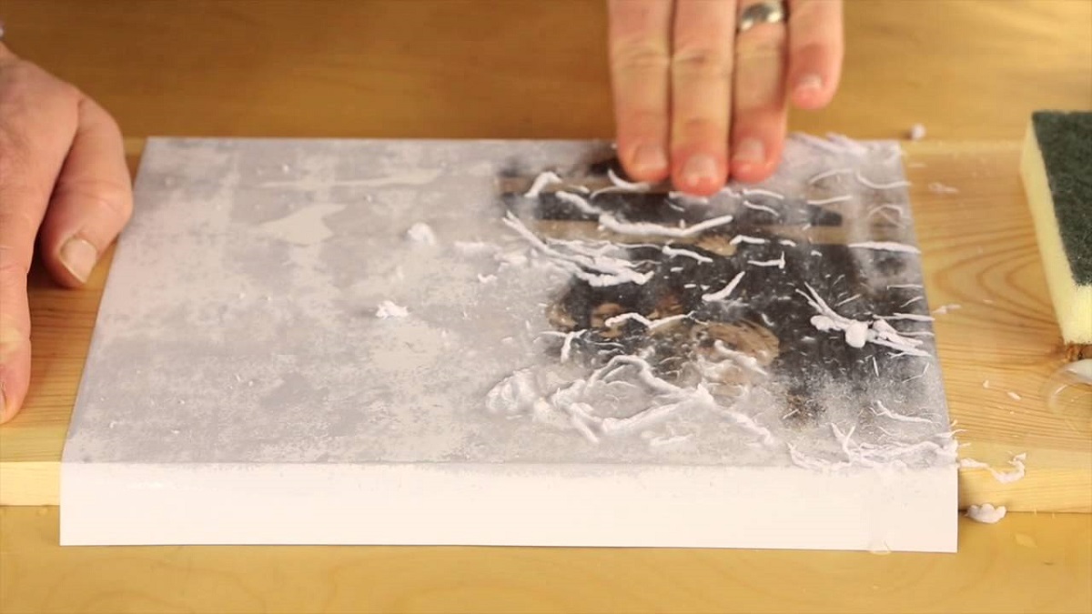 Направете сами: Фотографија пренесена на дрвена површина