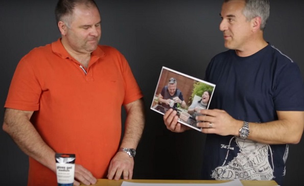 Направете сами: Фотографија пренесена на дрвена површина