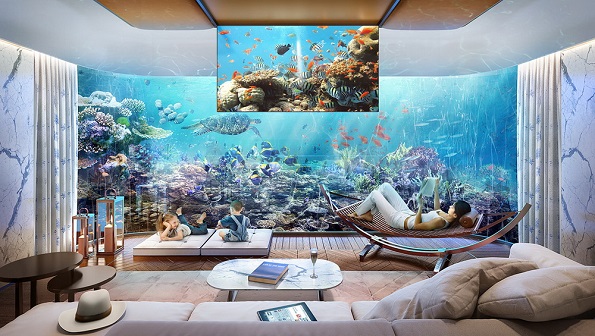 Нова атракција во Дубаи: Луксузна вила која плови и е со поглед на морското дно