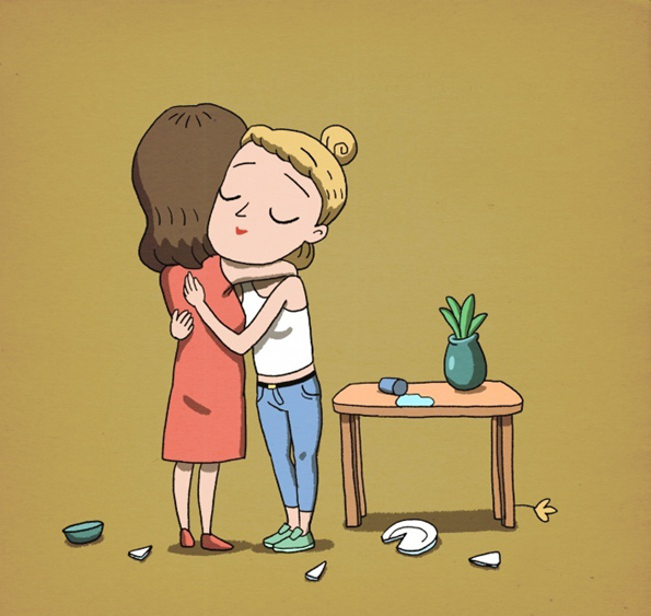 Интересни илустрации кои ќе ви покажат зошто на секоја девојка ѝ треба најдобра пријателка